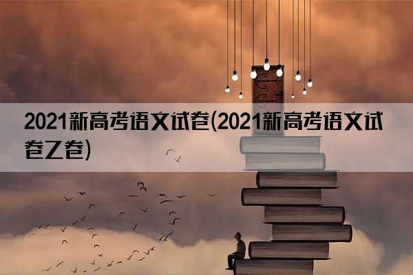 2021新高考语文试卷(2021新高考语文试卷乙卷)